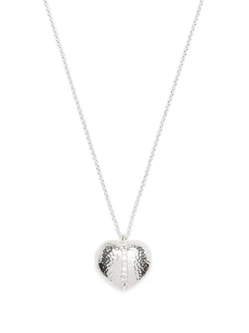 Collier Heart Lumiere à détail de cadenas - DOWER AND HALL - Modalova
