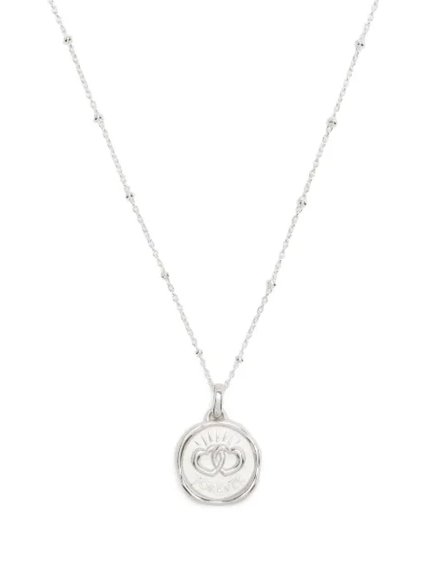 DOWER AND HALL Forever Hearts Talisman silver necklace