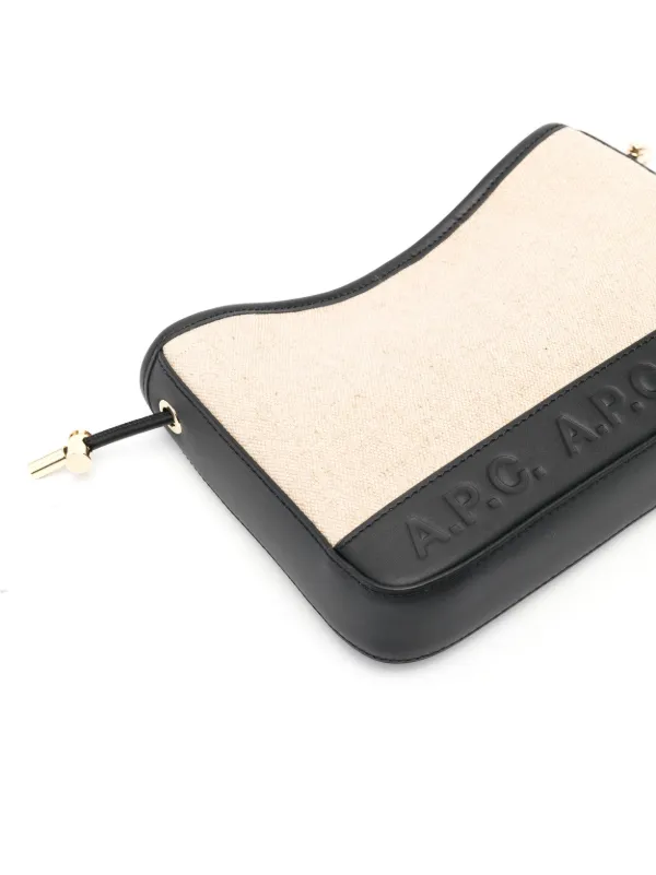 ショルダーバッグ・ポシェット Helene Shoulder Bag - A.P.C. - Canvas - Black A.P.C. Helene Canvas Shoulder Bag | Neutrals | FARFETCH