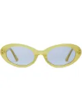 Gentle Monster transparent-oval-design sunglasses - Green