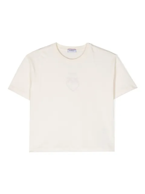 Pinko Kids logo-print cotton T-shirt