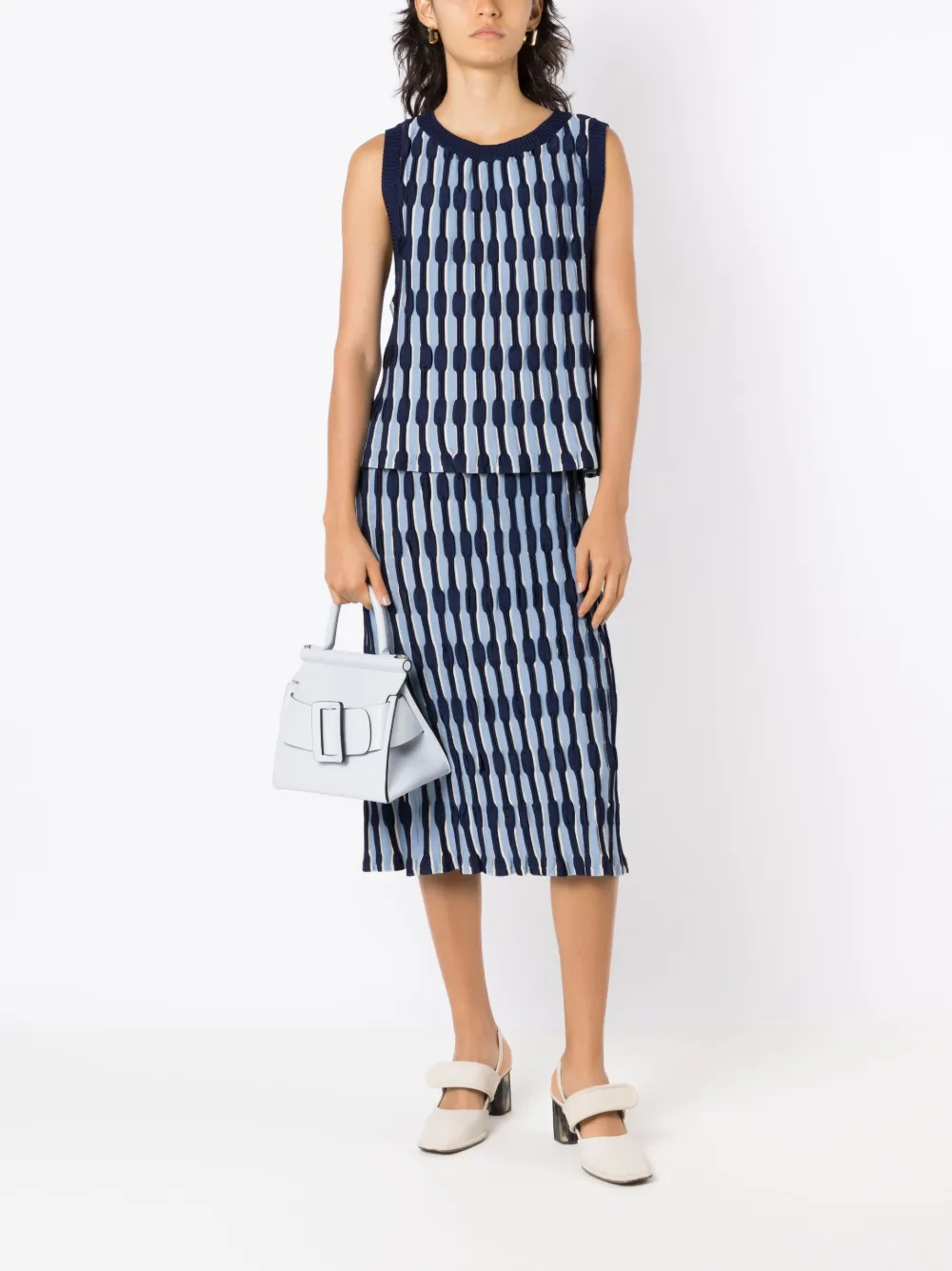Alcaçuz Mouwloze top - Blauw