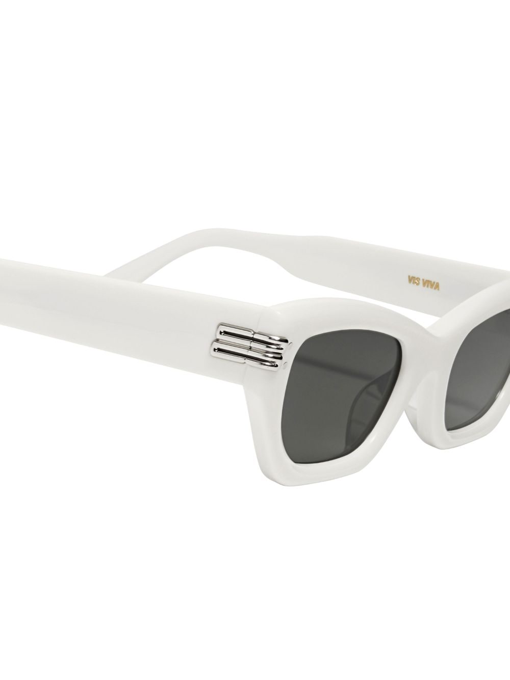 Shop Gentle Monster Rectangle-frame Sunglasses In White