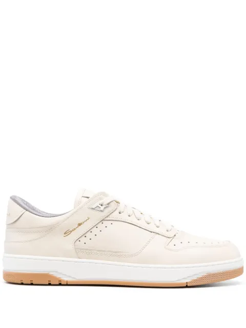 Santoni low-top leather sneakers