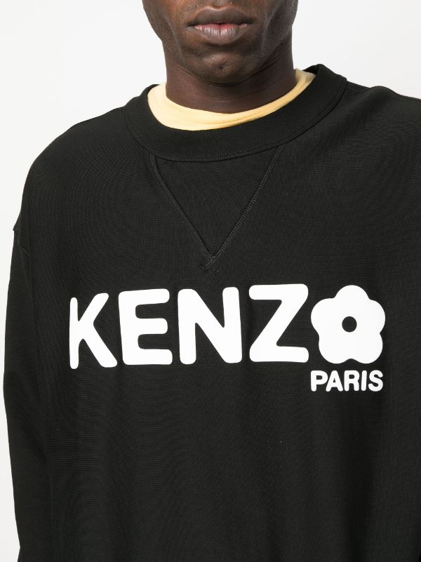Kenzo logo-print crew-neck Sweatshirt - Farfetch