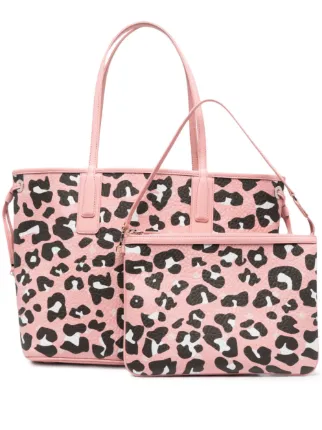 Mcm deals leopard tote