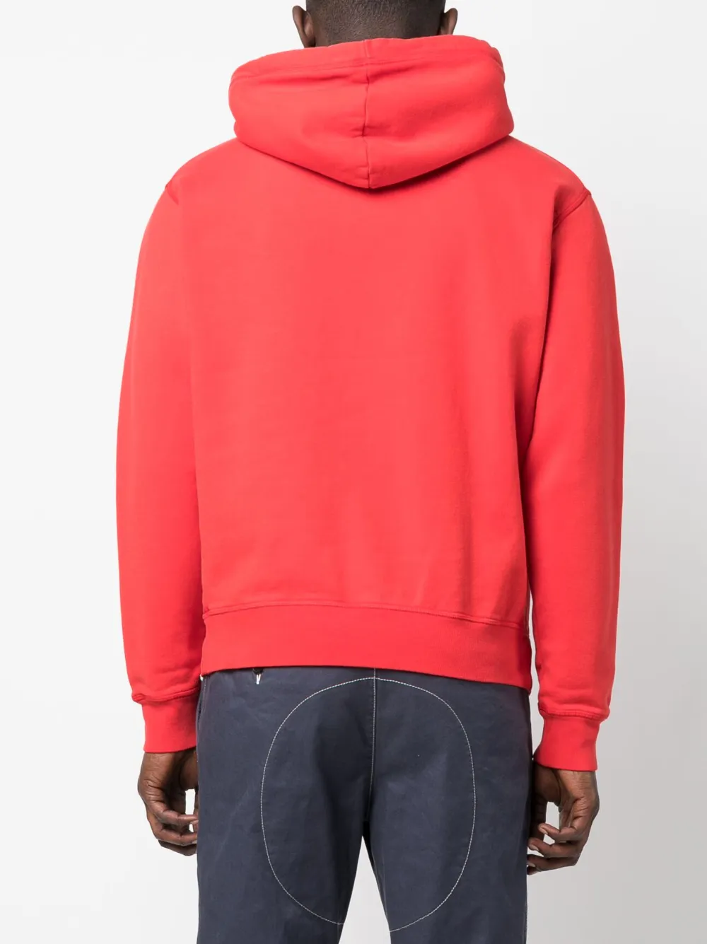 Dsquared2 Graphic-print Cotton Hoodie In Rot