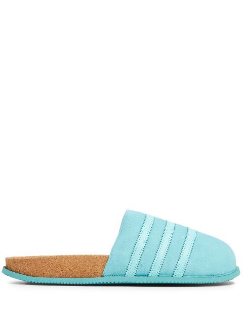 adidas round-toe slip-on slides MEN