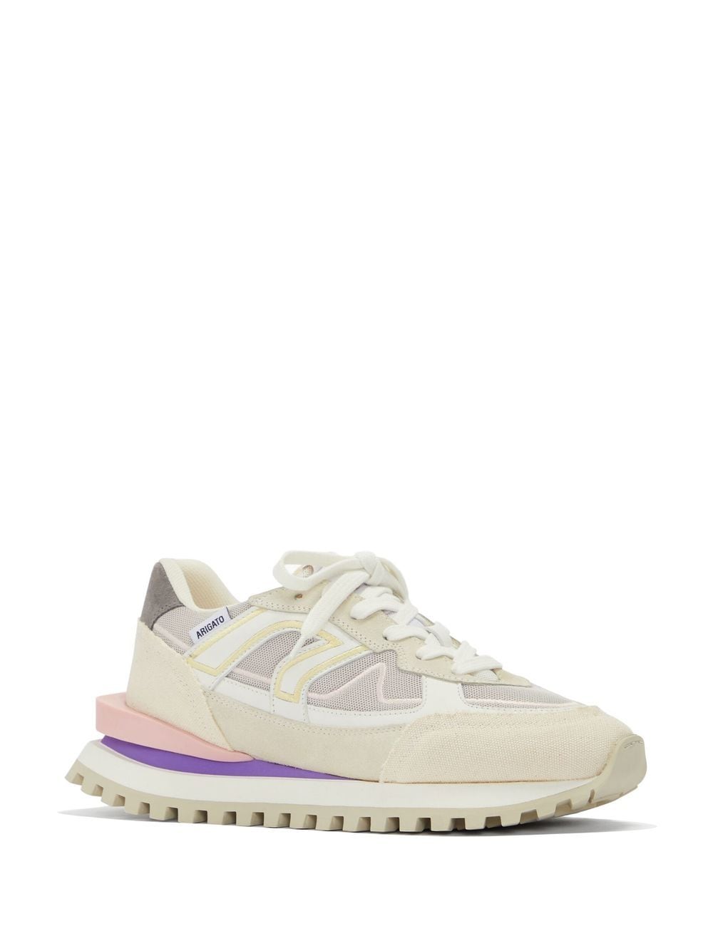 Shop Axel Arigato Sonar Panelled Sneakers In Nude