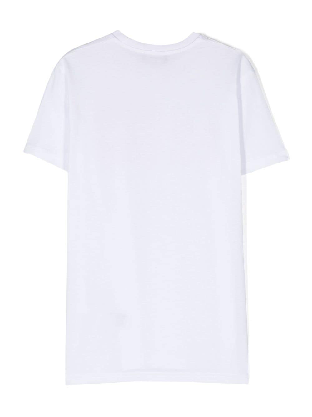 Shop Dsquared2 Icon Logo-print Cotton T-shirt In Weiss