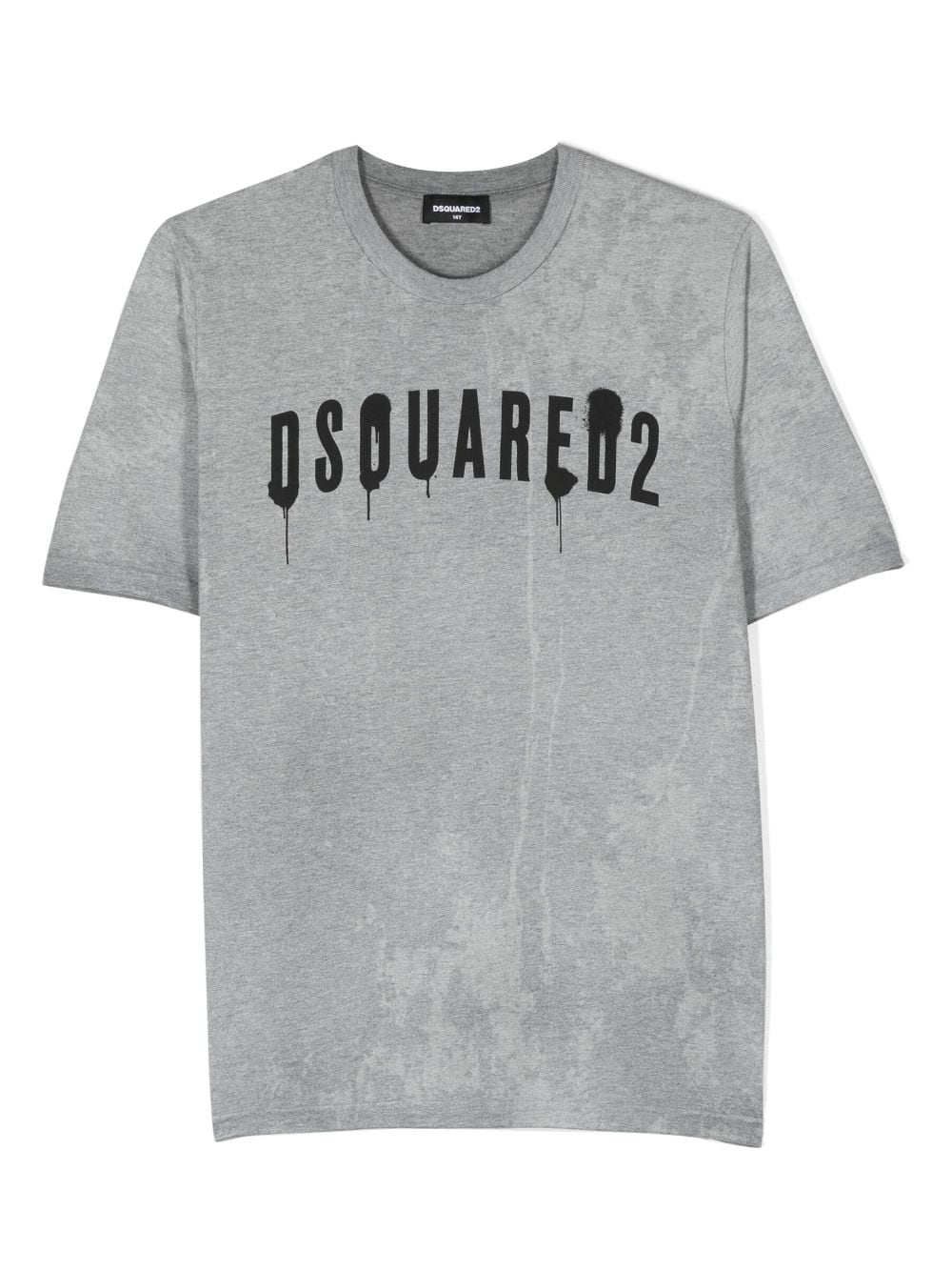 Shop Dsquared2 Logo-print Cotton T-shirt In Grau