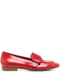 Del Carlo patent-finish calf-leather loafers - Red
