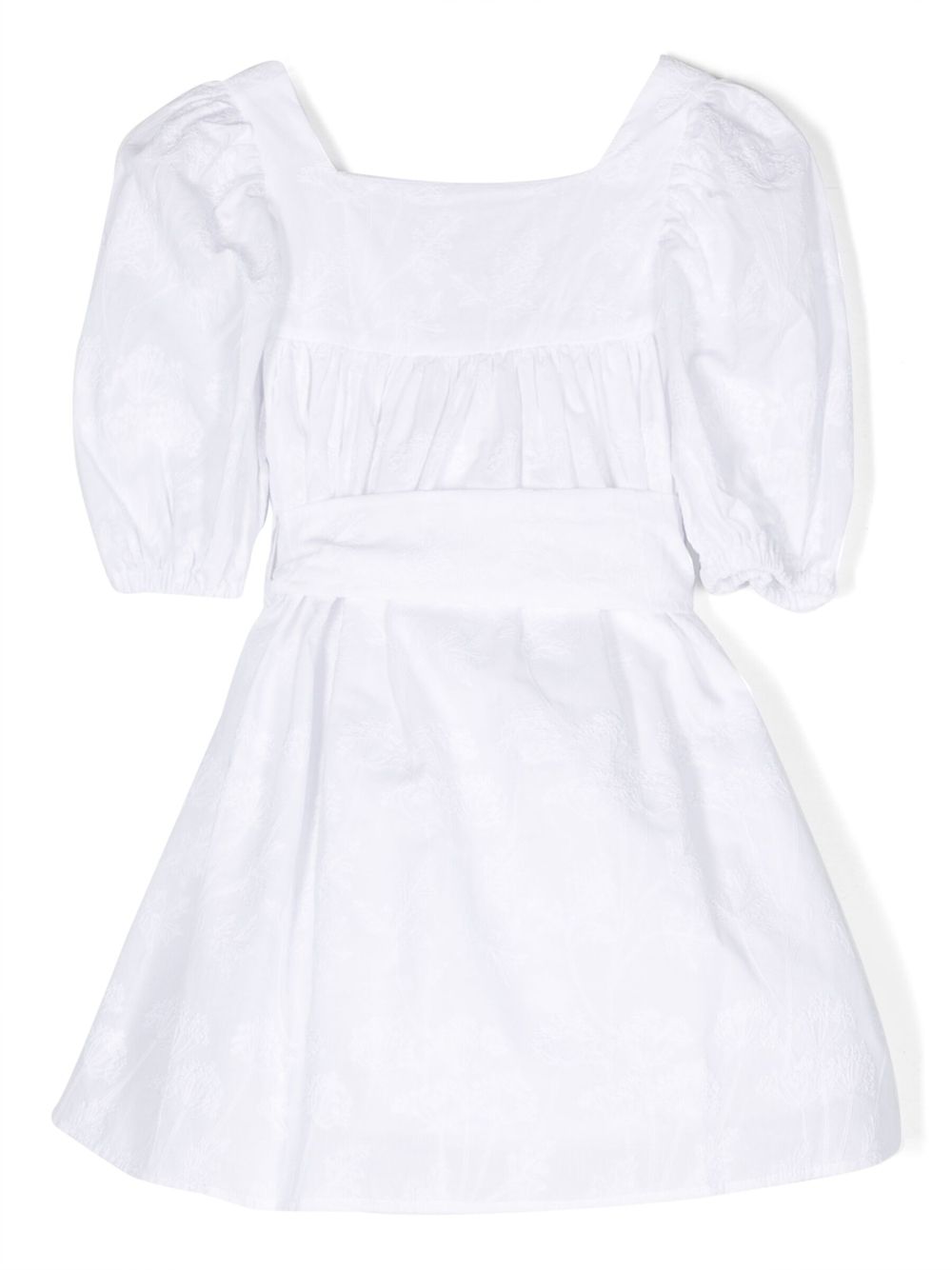 Shop Douuod Bow Fastening Dress In White