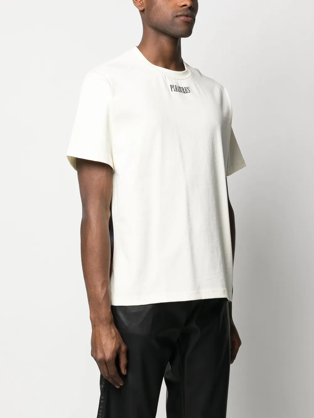 Pleasures Kariertes T-shirt In White