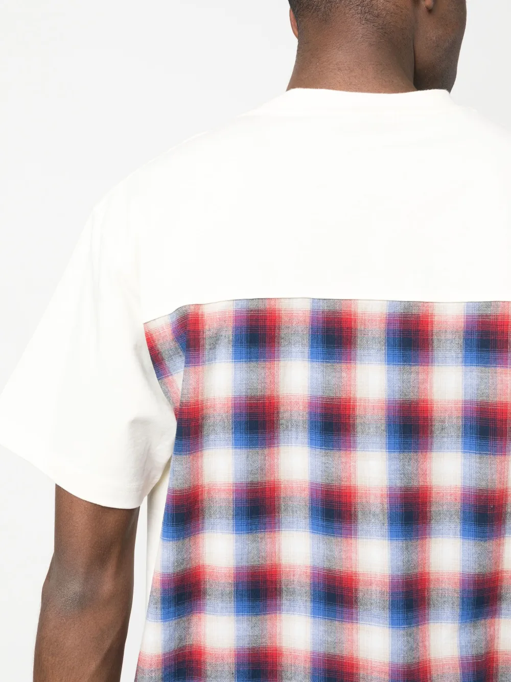 Pleasures Kariertes T-shirt In White