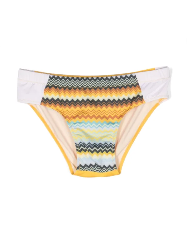 Missoni Kids graphic-print Swim Trunks Yellow FARFETCH BH