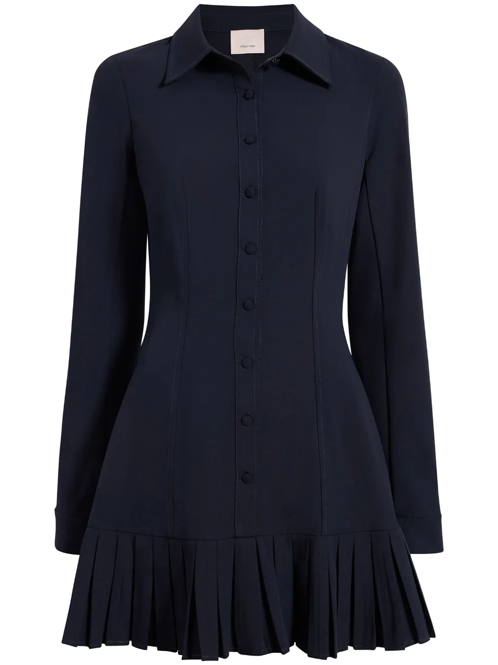 CINQ À SEPT FLARED MINI SHIRT DRESS