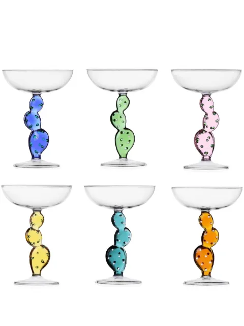 Ichendorf Milano Cactus champagne glasses (set of 6)
