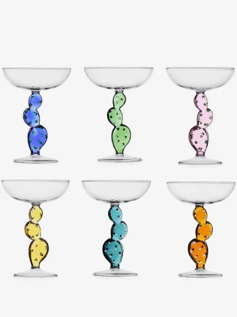 Ichendorf Milano Cactus champagne glasses (set of 6)