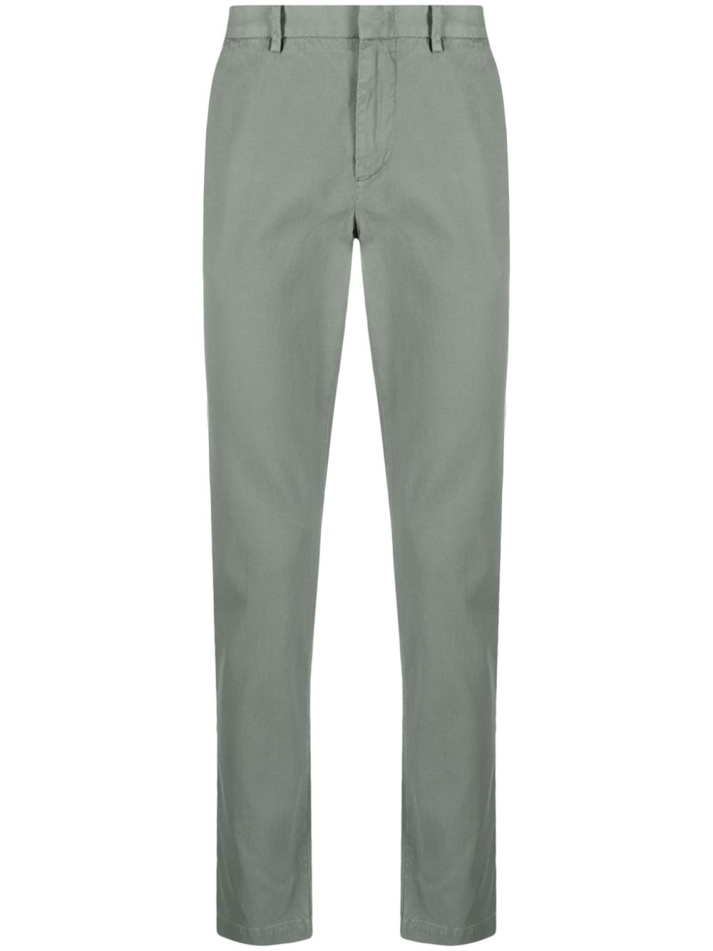 Hugo Boss Cotton-stretch Chino Trousers In Grün