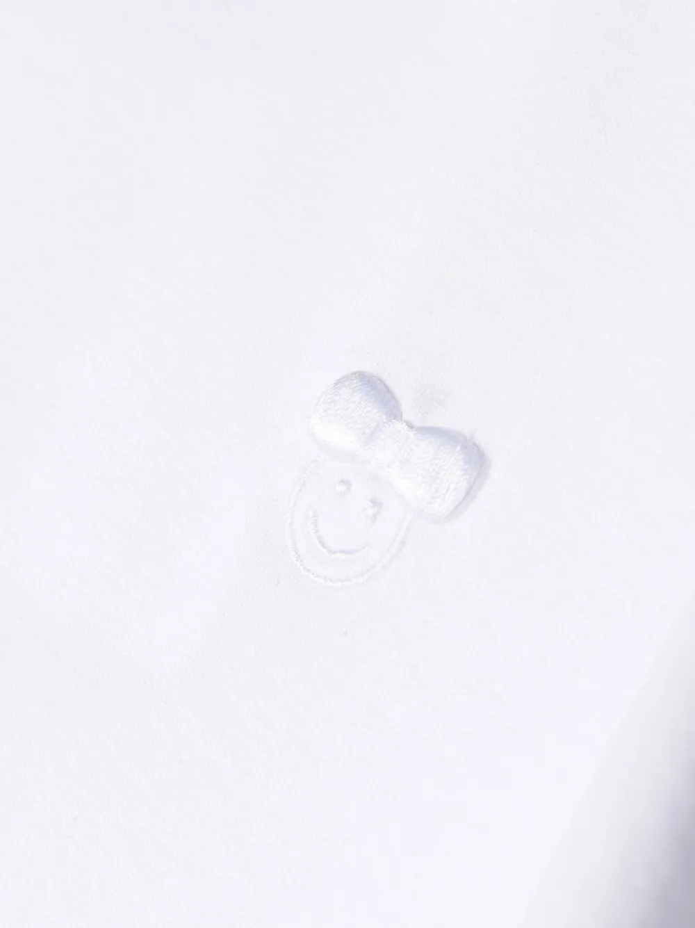 Caroline Bosmans Embroidered-motif Stretch-cotton T-shirt In Weiss