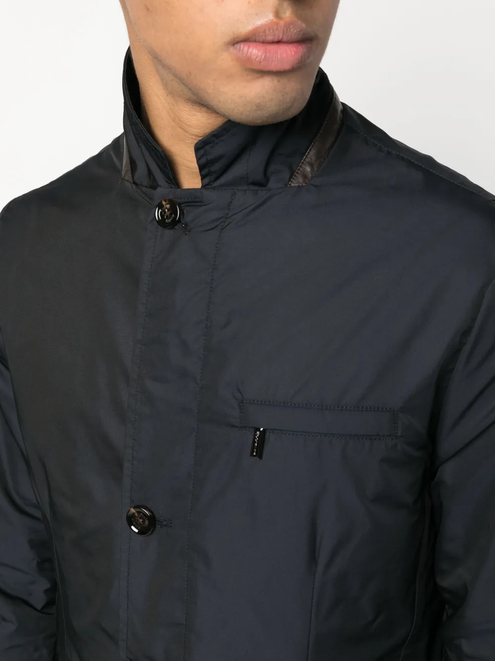 Moorer Signle-breasted Jacket In Blau