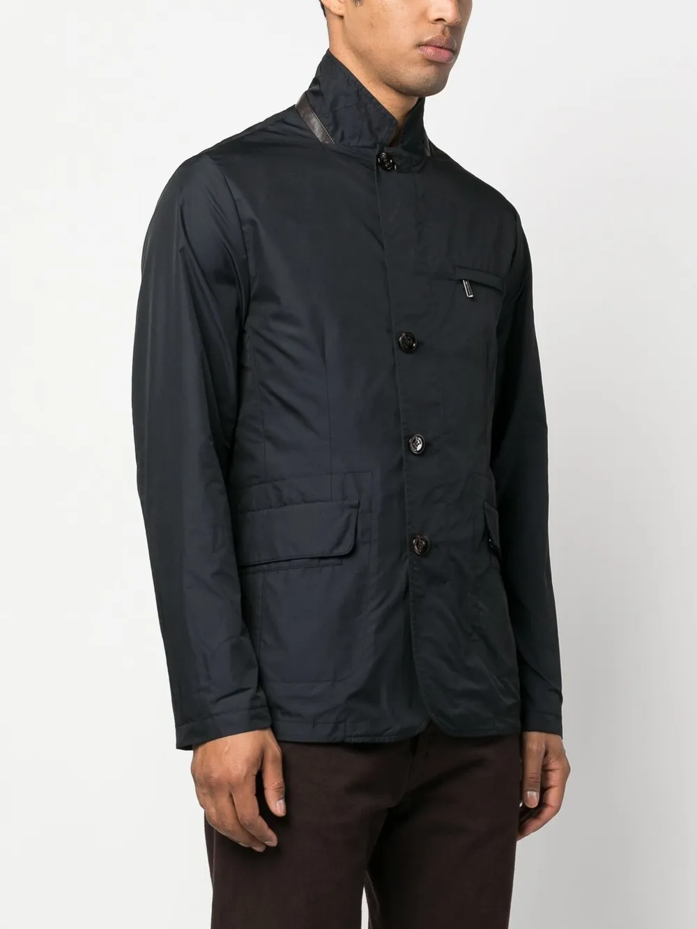 Moorer Signle-breasted Jacket In Blau