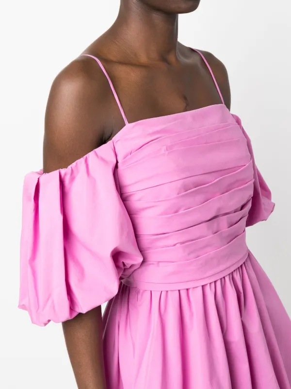 Simkhai Sanam Puff-Sleeve Mini Dress - Pink
