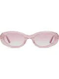 Gentle Monster transparent-oval-frame sunglasses - Pink