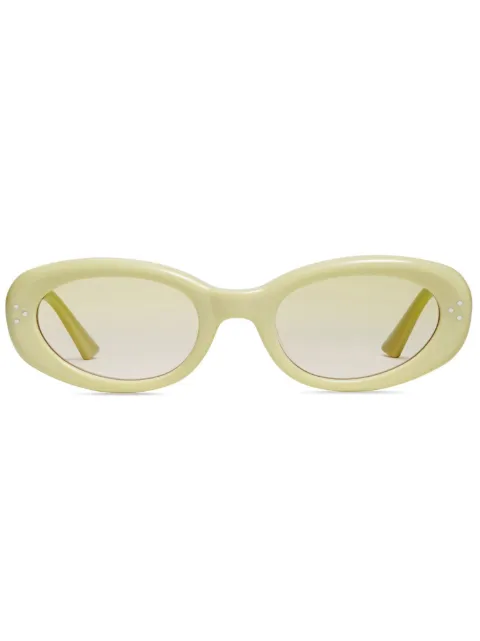 Gentle Monster tonal-design oval-frame sunglasses