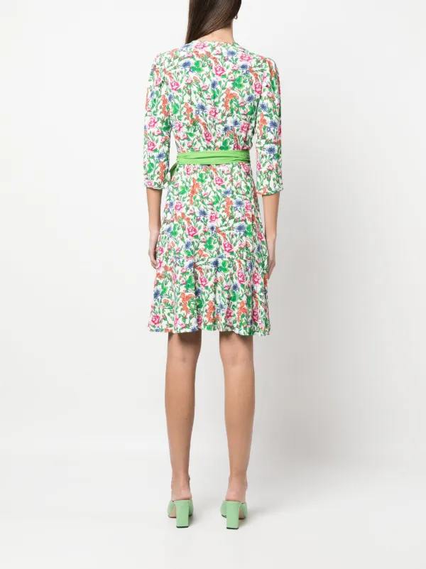 Diane von furstenberg floral wrap dress top