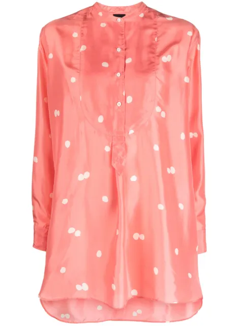 ASPESI polka dot-print silk tunic