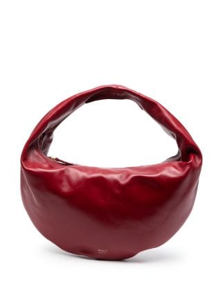 The Medium Olivia Hobo in Fire Red Leather– KHAITE