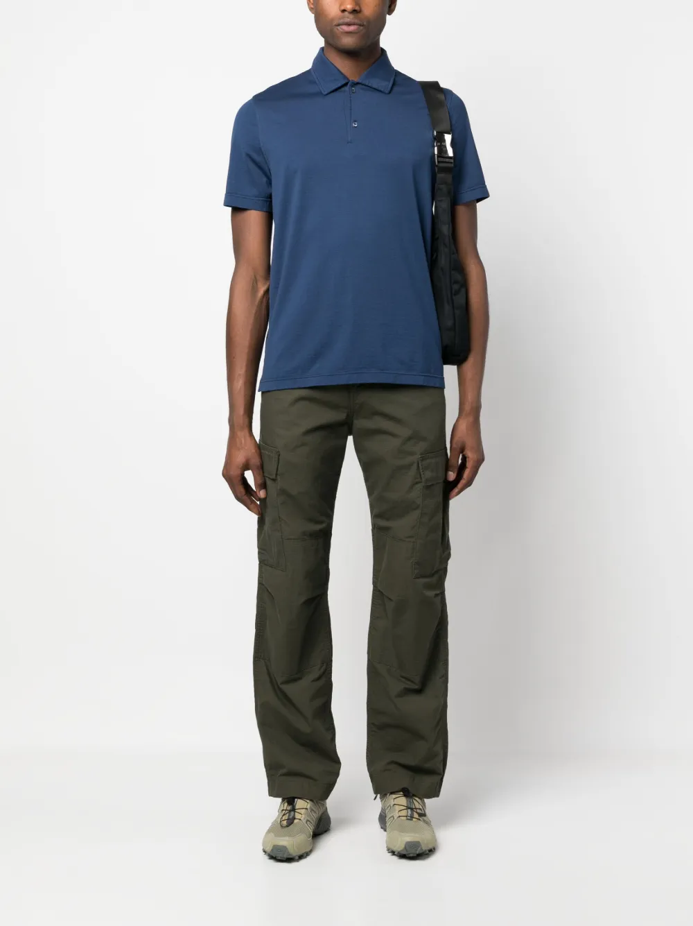 ASPESI Katoenen poloshirt - Blauw