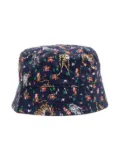 Kenzo Kids animal-print bucket hat - Blue