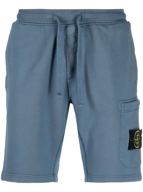 Stone Island logo-patch detail shorts