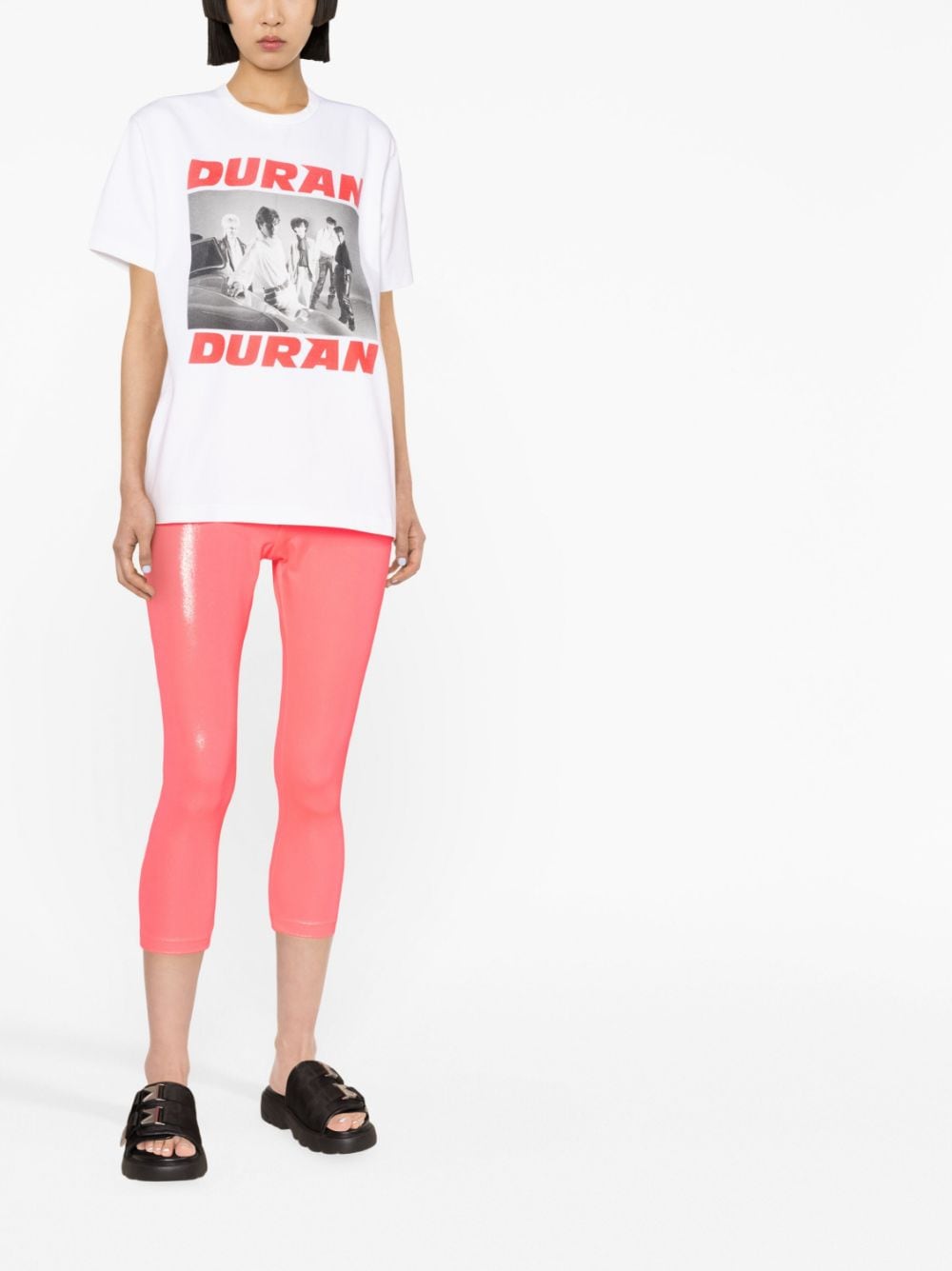 Shop Junya Watanabe Duran Duran Cotton T-shirt In Weiss