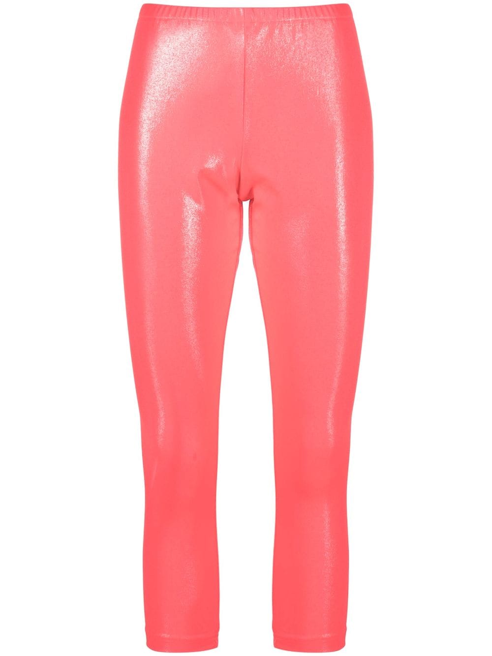 Shop Junya Watanabe High-shine Cropped Leggings In Pink