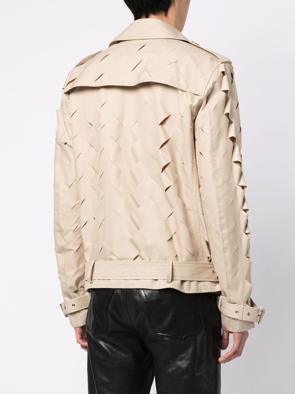 JUNTAE KIM cut-out Detail Gabardine Jacket - Farfetch