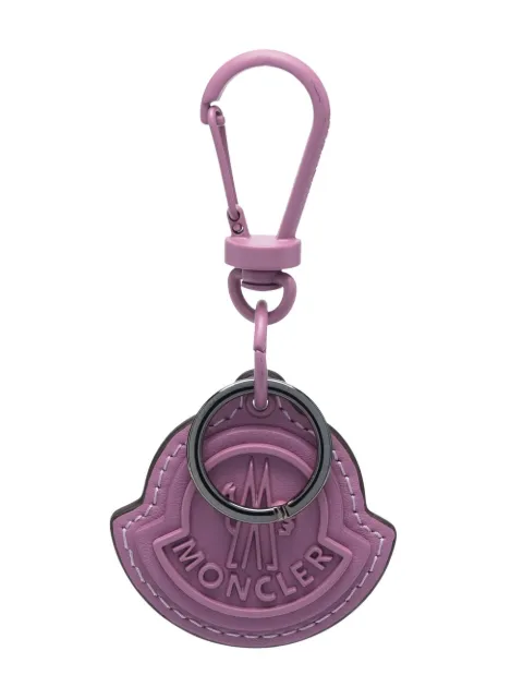 Moncler embossed-logo keyring