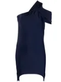 Courrèges one-shoulder mini dress - Blue