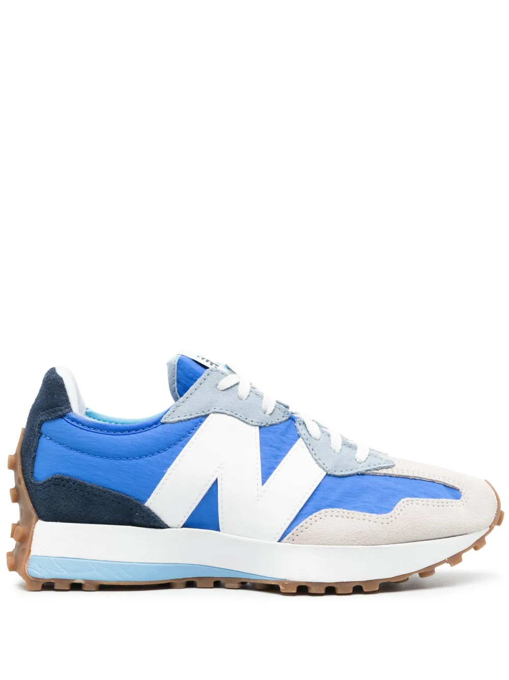 New Balance 327 Low-top Suede Sneakers In Blau