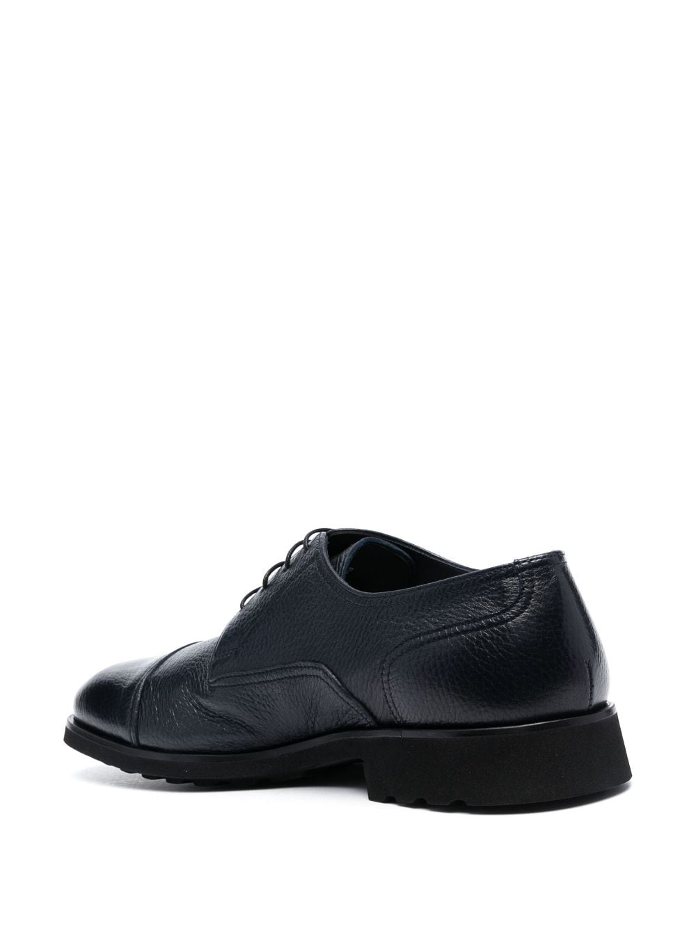 Shop Casadei Anticato Leather Derby Shoes In Blue