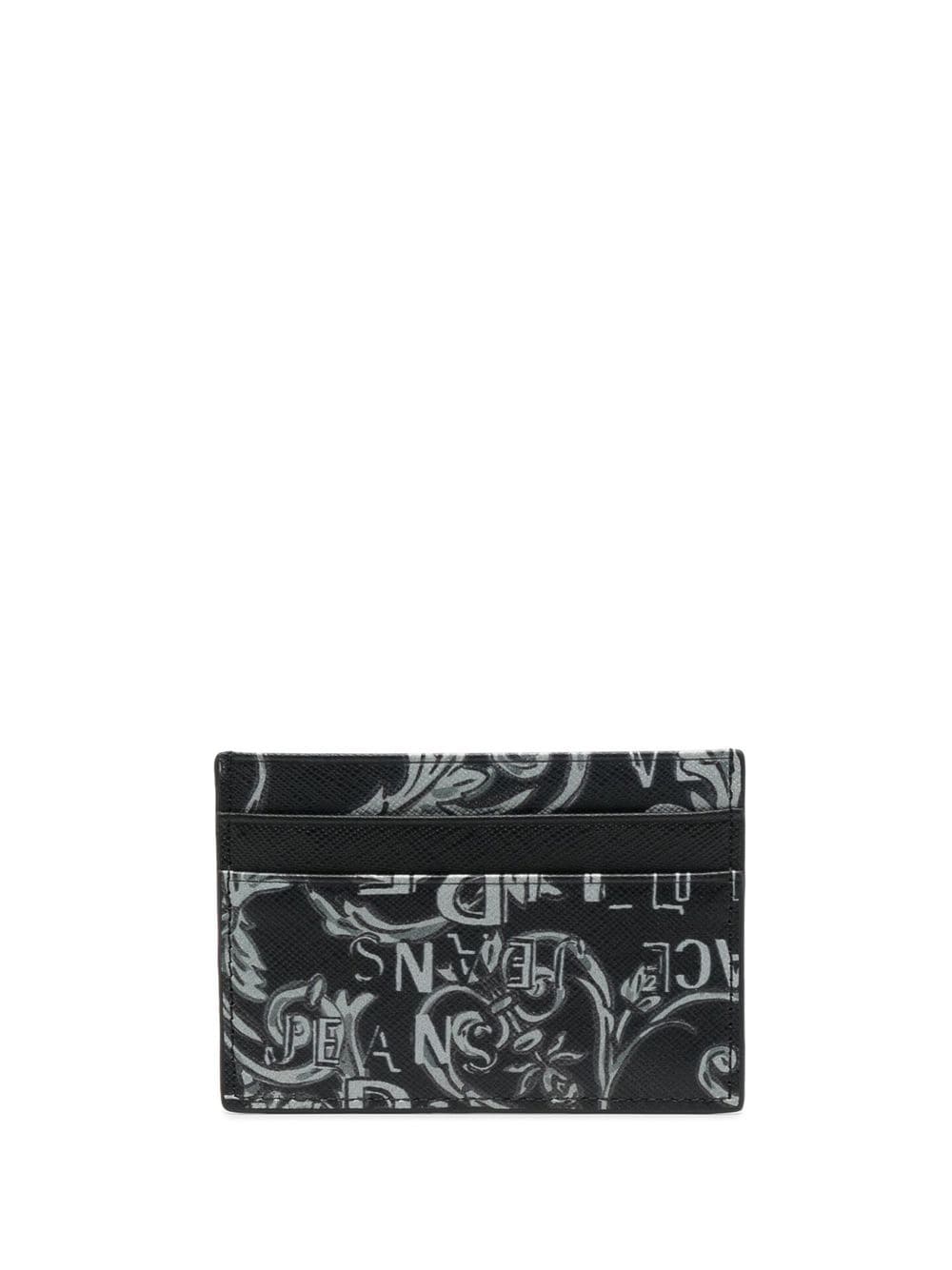 Versace Jeans Couture Barocco-print Cardholder In Schwarz