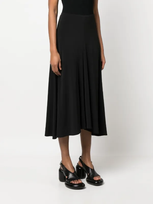 Jil Sander Flared Midi Skirt - Farfetch