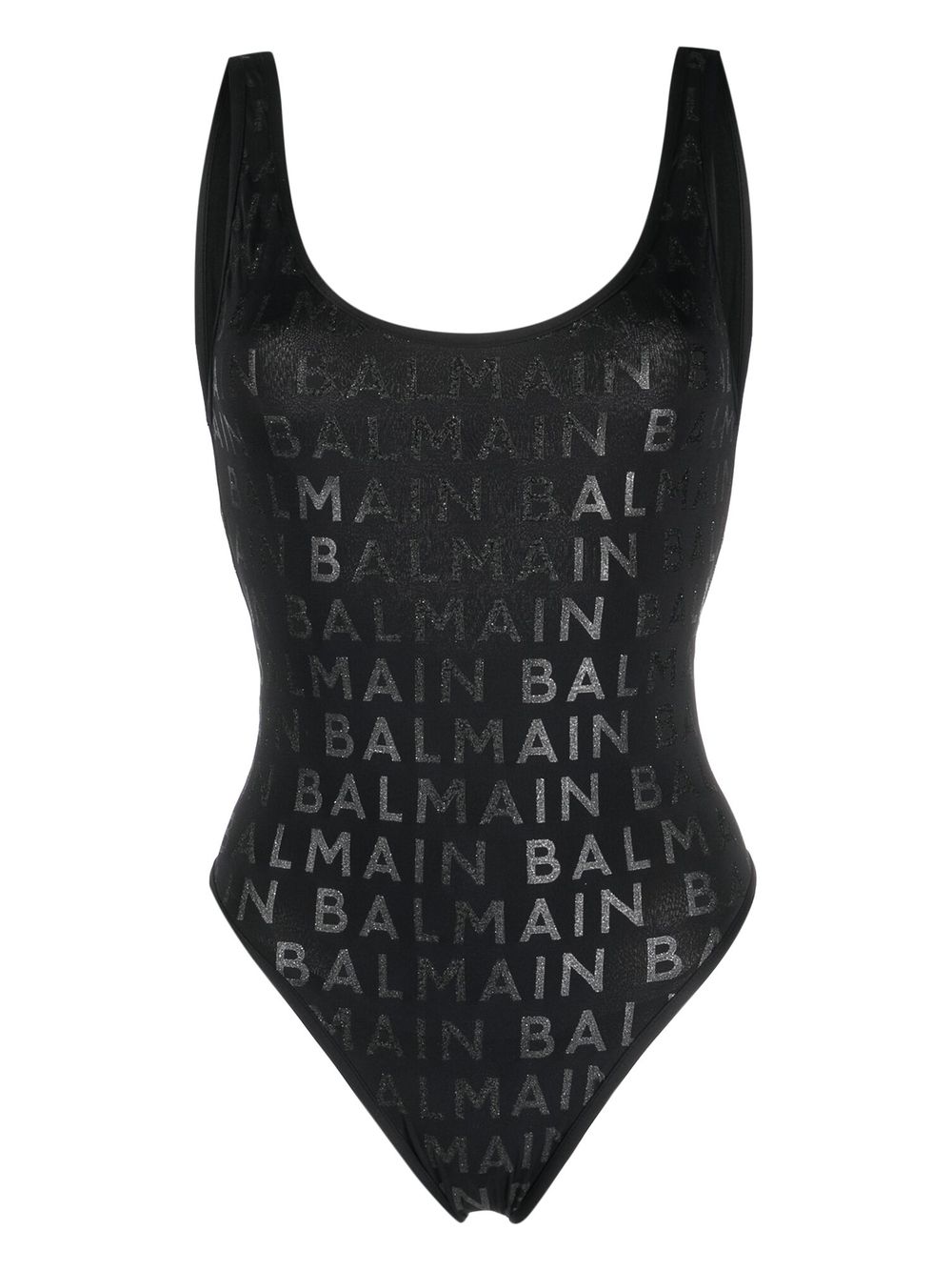 logo-print sleeveless swimsuit