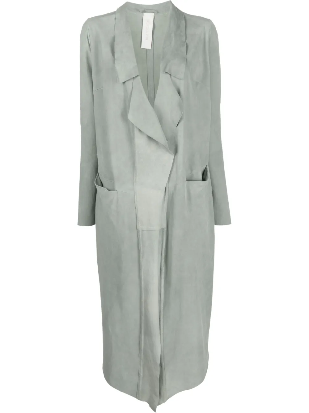 Giorgio Brato raw-cut suede trench coat