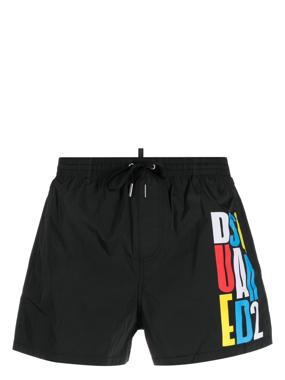 Dsquared2 Logo-print Swim Shorts In Schwarz