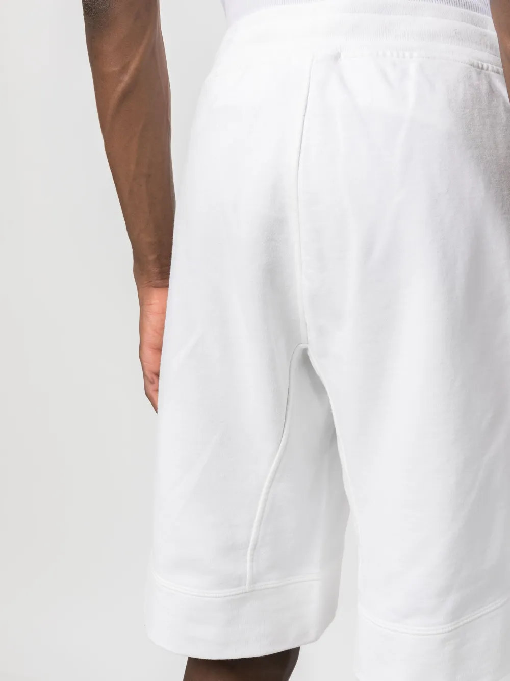 Ten C Side Patch-pocket Drawstring Shorts In White