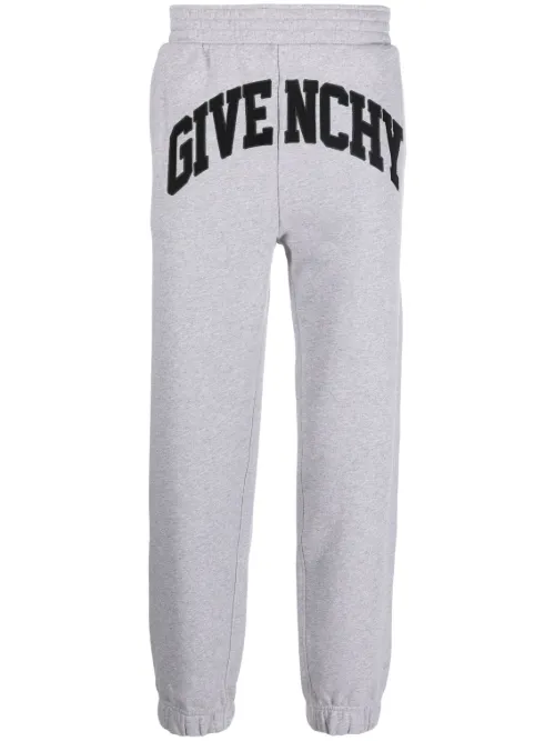 Pantalon de jogging en coton à patch logo - Givenchy - Modalova